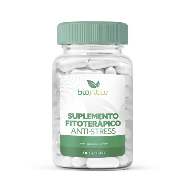 Suplemento Fitoterápico Anti-stress em Cápsulas (Melissa 500mg,  Camomila 100mg)