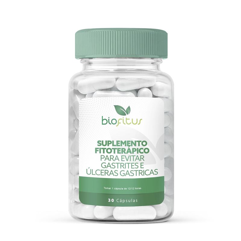 Suplemento Fitoterápico para Evitar Gastrites e Úlceras em Cápsulas (Maytenus 500mg e Salvia officinalis 50mg)