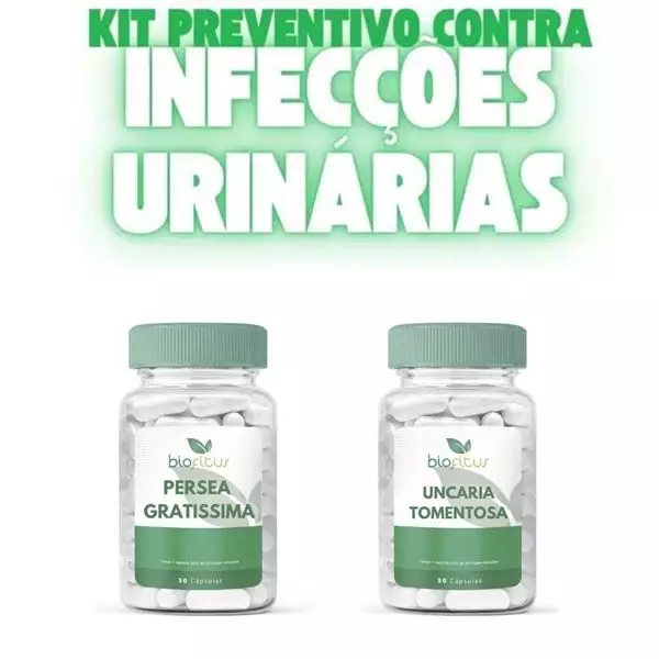 Kit Fitoterápico Preventivo contra Infecções Urinárias (2 fórmulas de 120 cápsulas cada)