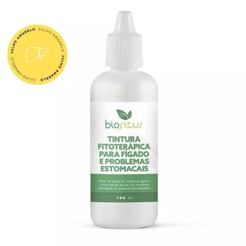 Tintura Fitoterápica para Fígado e Problemas Estomacais 60 ml