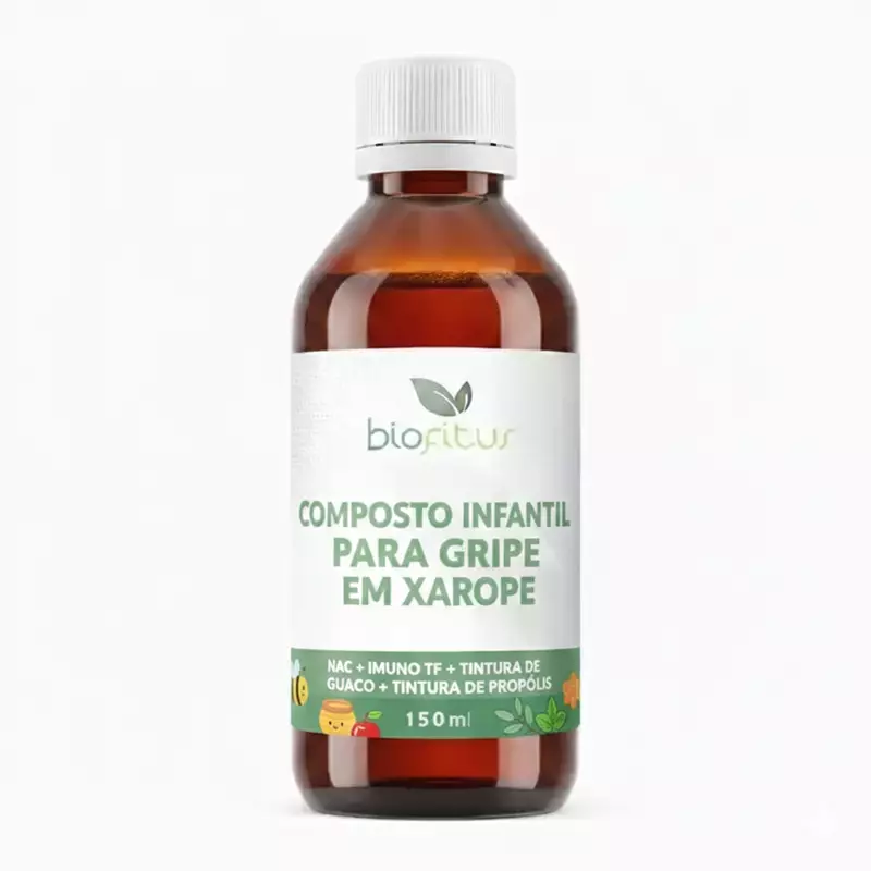 Composto para gripe em Xarope Infantil